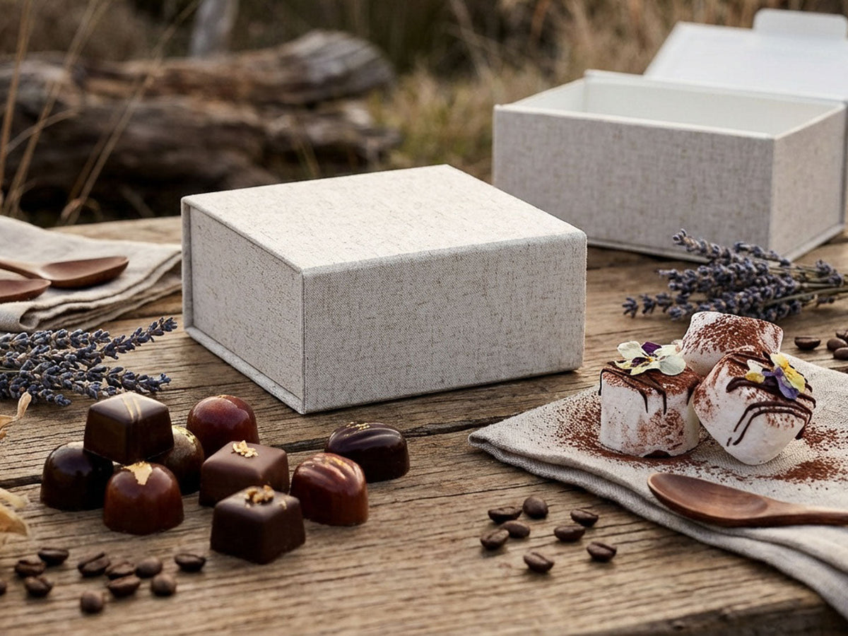 Chocolate Boxes and Gift Packaging for Cookies and Macaroons from Foldabox