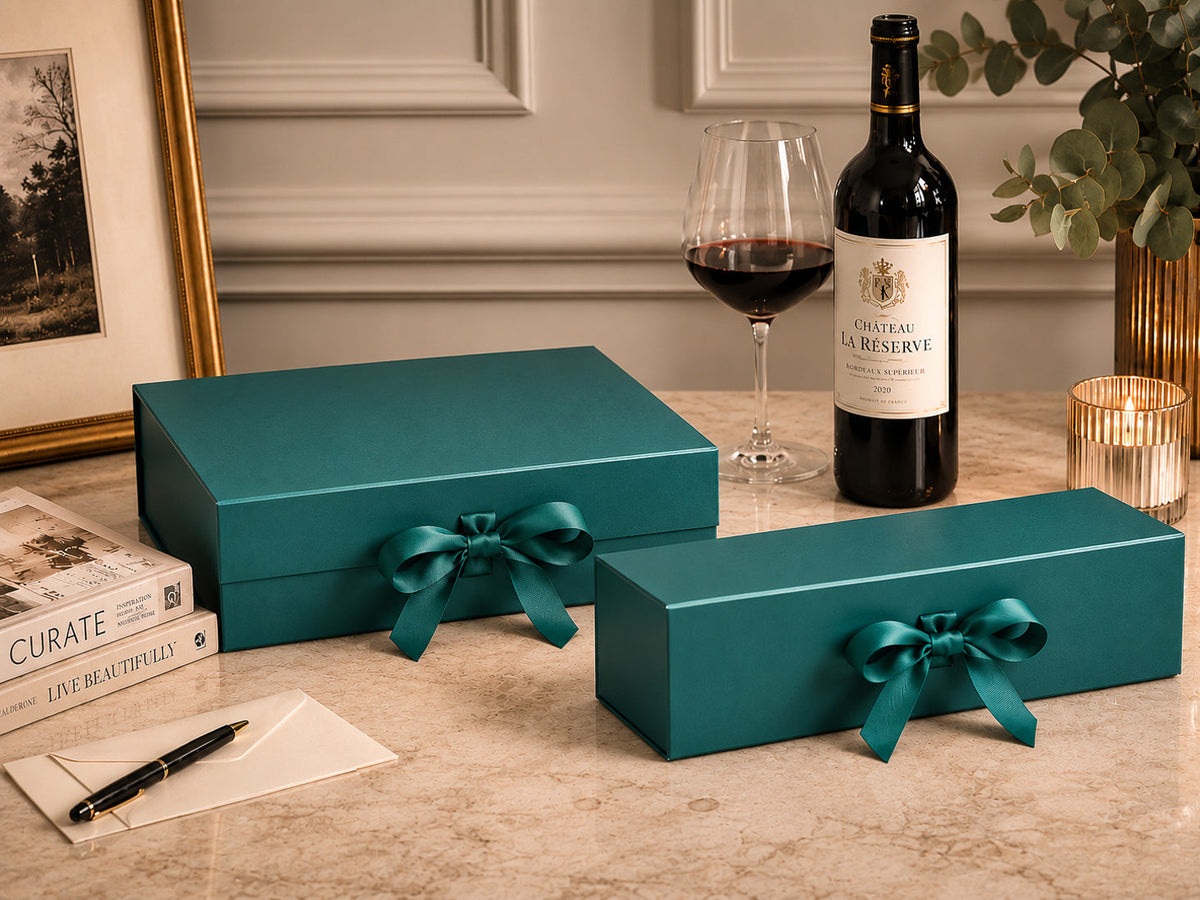 Forest Green Gift Box Samples - Try Before Buying Bulk