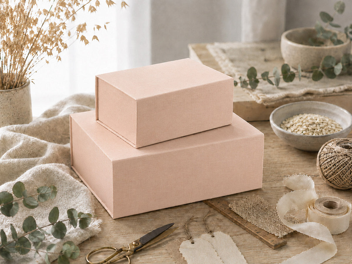 Hessian Linen Gift Box Sample