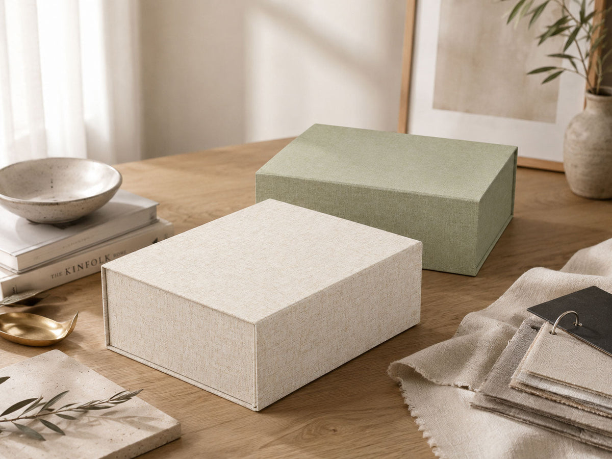 A4 Deep Linen Gift Box Samples