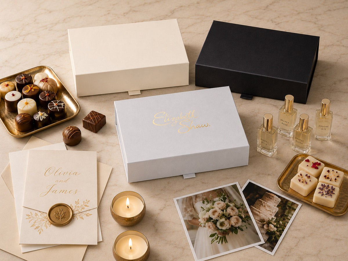 Luxury A6 Shallow Gift Boxes with Magnetic Closure