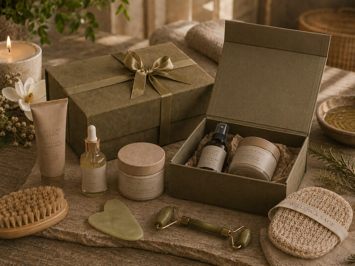 Sage Green Suede Gift Boxes - Ideal For Beauty Product Gifts