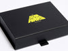 Matte Black A6 Shallow box with yellow 'Star Wars' logo on a white background