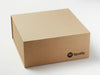 Natural Kraft Gift Box with Custom Black Screen Printed Spotify Logo