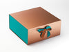 Jade FAB Sides® Featured on Copper Gift Box with Jade Double Ribbon