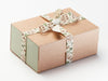 Woodland Friends Natural Printed Ribbon Featured on Natural Kraft Gift Box with Sage Green FAB Sides®