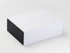 Sample Black Matt FAB Sides® Featured on White A4 Deep No Ribbon Gift Box