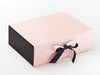 Black Double Ribbon and Matt Black FAB Sides® Featured with Pale Pink Gift Box