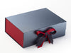 Claret FAB Sides® Featured on Pewter A4 Deep Gift Box with Beauty Double Ribbon