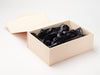 Black Tissue Paper Featured with Hessian Linen Gift Box