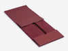 Burgundy Faux Suede A5 Deep Gift Box Sample