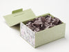 Slate Grey Tissue Featured in Sage Green Linen Gift Box with Love Doodle FAB Sides®