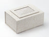 Natural Linen Photo Frame Featured on Natiral Linen A5 Deep Gift Box