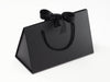 Sample Medium Black BoxBag® Supplied with Black Ribbon and Rope Handles