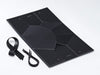 Sample Medium Black BoxBag® Supplied Flat with Ribbon and Rope Handles