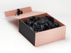 Black Tissue Paper Featured with Black Matt FAB Sides® on Rose Gold Gift Box