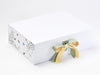 Butterfly Bonanza FAB Sides® on White A4 Deep Gift Box with Chamois and Spring Moss Double Ribbon