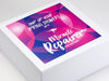 Custom CMYK Design on White Gift Box