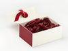 Beauty Ribbon, Claret FAB Sides® and Claret Tissue Paper featured with Ivory Gift Box