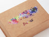 Example of Custom CMYK Digital Print Onto Natural Kraft Gift Box