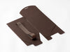 Dark Chocolate Brown Large Cube SoftBox Sample Supplied Flat
