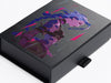 Black A6 Shallow box with Multi-colour Digitally Printed Video Game Woman with Gloss Screen Effect