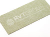 Sage Green Linen Fabric FAB Sides® with Clear Foil Custom Logo