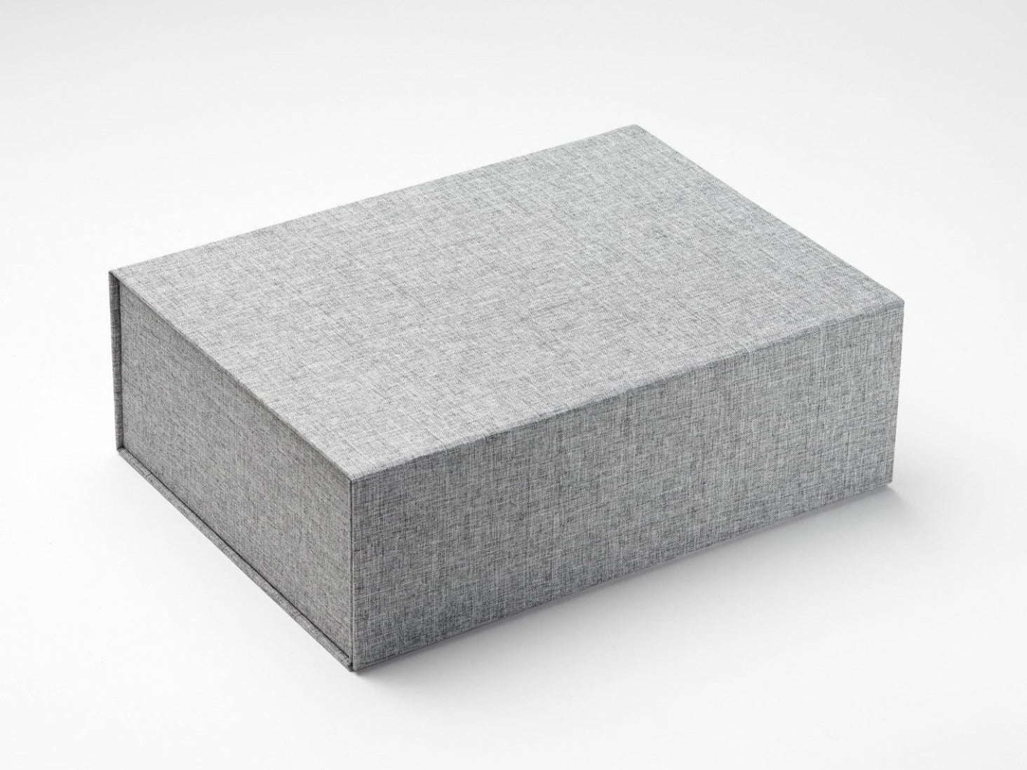 Grey Linen A4 Deep No Magnet Gift Box