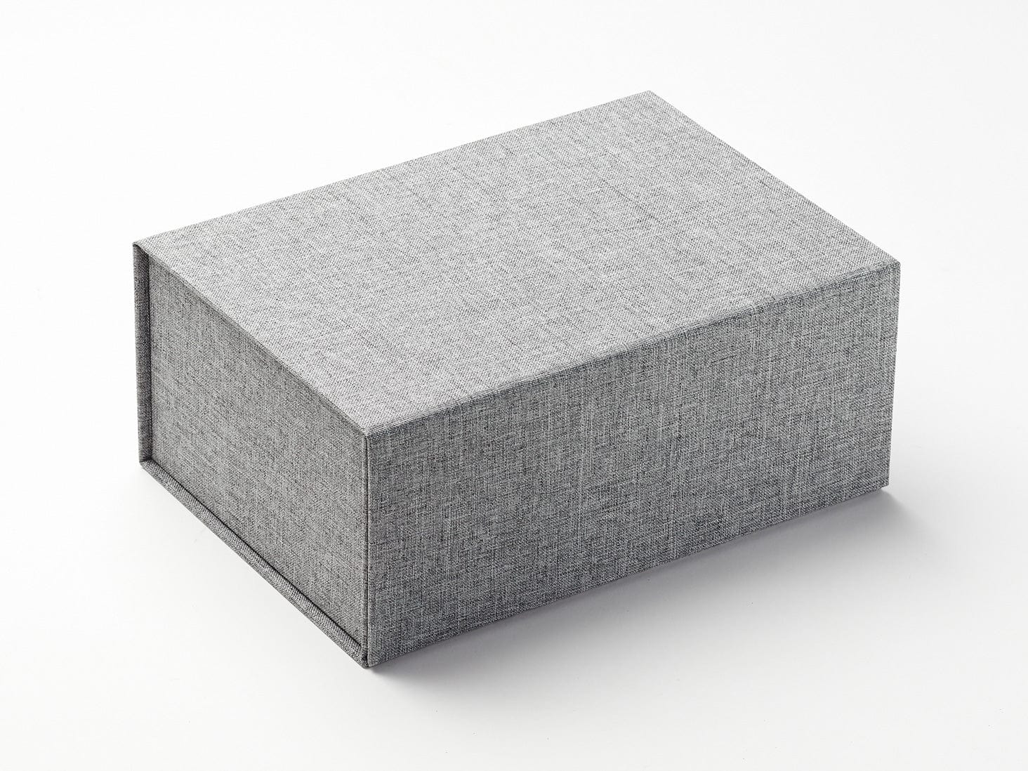Grey Linen A5 Deep Gift Box Assembled