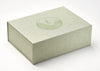 Sage Green Linen Gift Box with Green Foil Logo