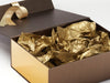 Metallic Gold FAB Sides® Featured on Bronze Gift Box with Gold Ribbon and Tissue