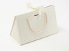 Ivory Medium BoxBag® with Ribbon and Rope Handles