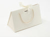 Medium Ivory BoxBag® with changeable ribbon and rope handles