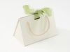 Small Ivory BoxBag Featured with Cool Matcha Ribbon