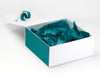 Jade Green Tissue Paper Featured in White Gift Box with Jade Green FAB Sides®