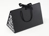 Large Black BoxBag® Featuring Custom Logo Branded Side Panel Labels from brokenlogo