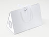 Large White BoxBag® Featuring Custom Logo Branded Side Panel Labels from brokenlogo