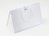 Large White BoxBag® Featuring Custom Logo Branded Side Panel Labels from brokenlogo