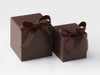 Large And Small Cube SoftBox Samples in Dark Chocolate Brown