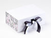 Love Doodle FAB Sides® Featured with Charcoal Ribbon on White Gift Box