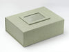Sage Green Linen Photo Frame Featured on A4 Deep Sage Green Linen Gift Box
