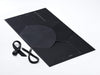 Large Black BoxBag® Supplied Flat with Ribbon and rope Handles