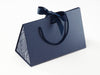 Navy Medium BoxBag® Featuring Custom Logo Printed Side Panel Labels from brokenlogo