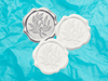 Misty Turqupise with White, Silver and Iviry Wax Seals