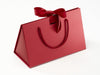 Medium Red BoxBag® Supplied with Red Ribbon and Rope Handles