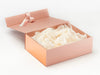 Ivory Tissue Paper Featured in Rose Gold Gift Box with Rose Copper FAB Sides®