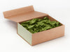 Sage Green Tissue Featured with Natural Kraft Gift Box and Sage Green FAB Sides®