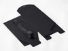 Black XL Cube Softbox folded flat on a white background