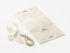 Sample Ivory Small BoxBag® Supplied Flat with Ribbon and Rope Handles