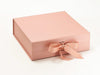 Rose Gold Large Luxury Gift Box Sample with Changeable Ribbon